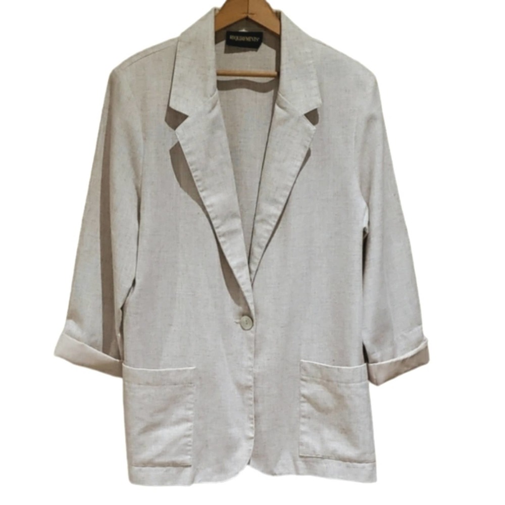 90s Oversized Blazer Beige